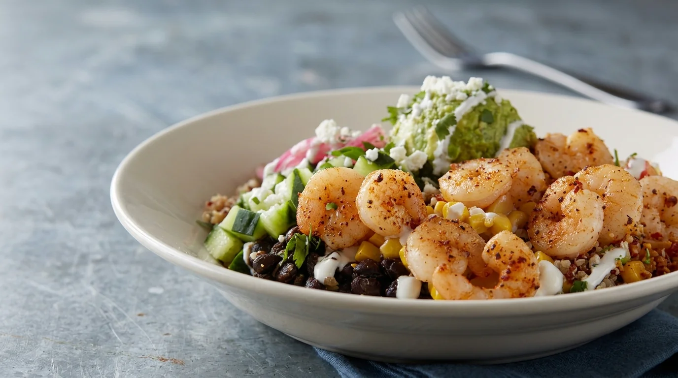 BJ's Brewhouse Bowl with Shrimp