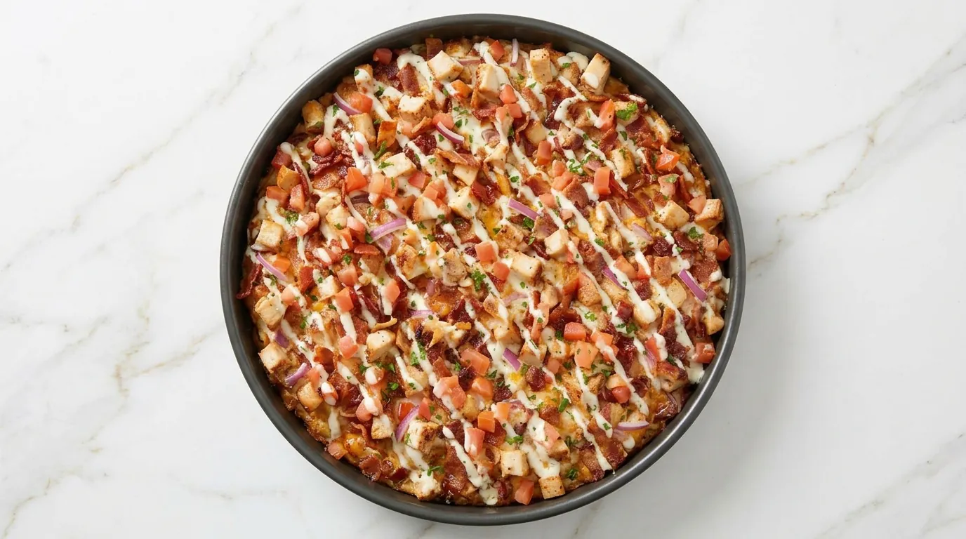 Chicken Bacon Ranch Pizza