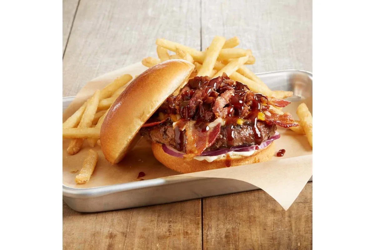 Hickory Brisket and Bacon Burger