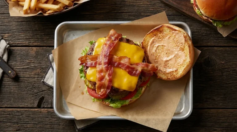 Gluten-Sensitive Bacon Cheeseburger
