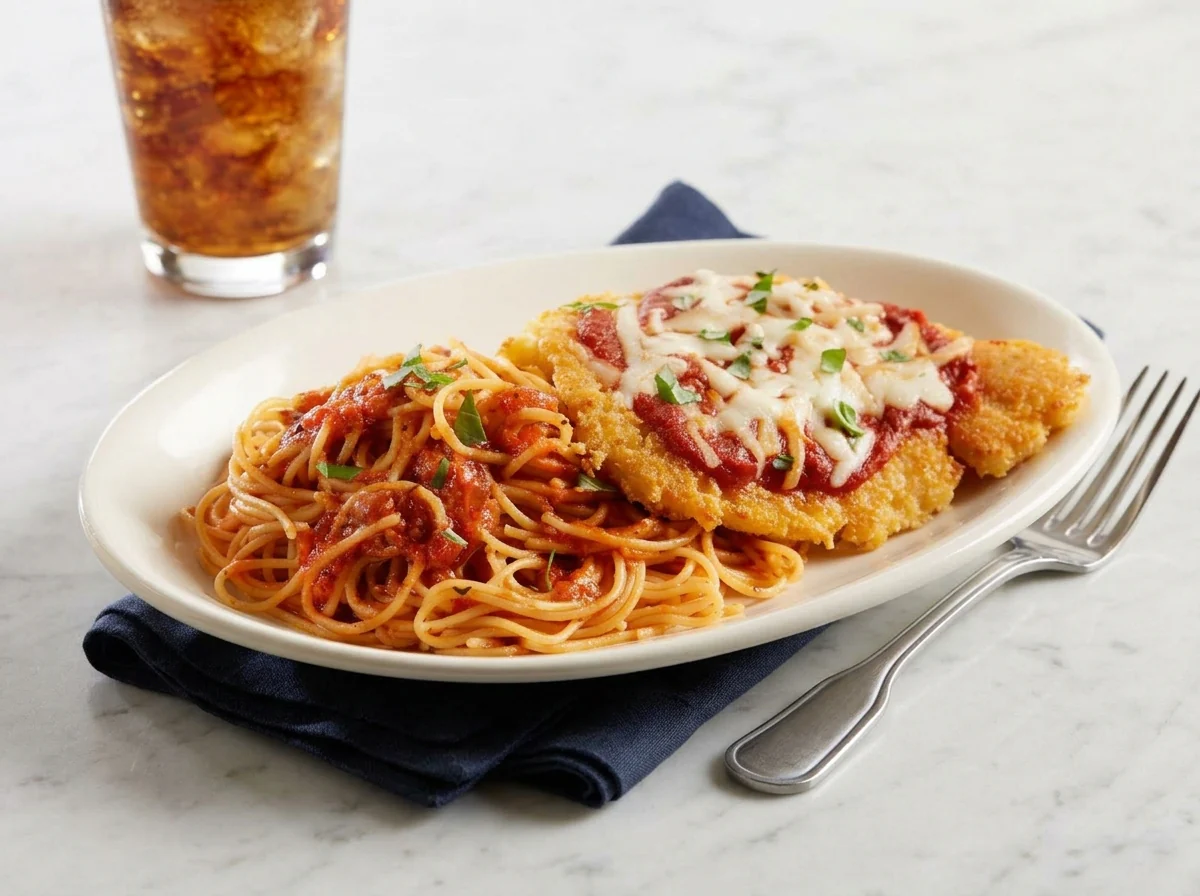 Italian Chicken Parmigiana Pasta Lunch Sized
