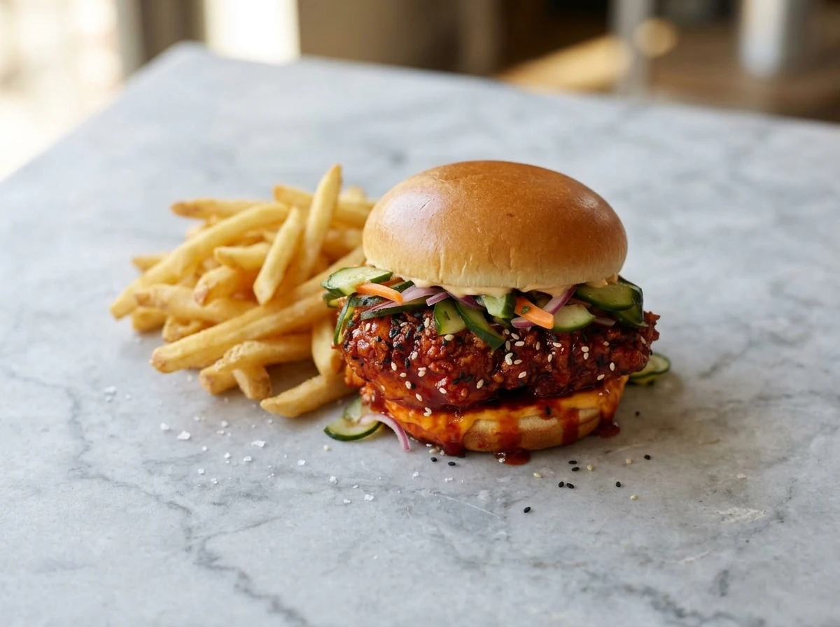 Korean Sweet & Spicy Chicken Sandwich