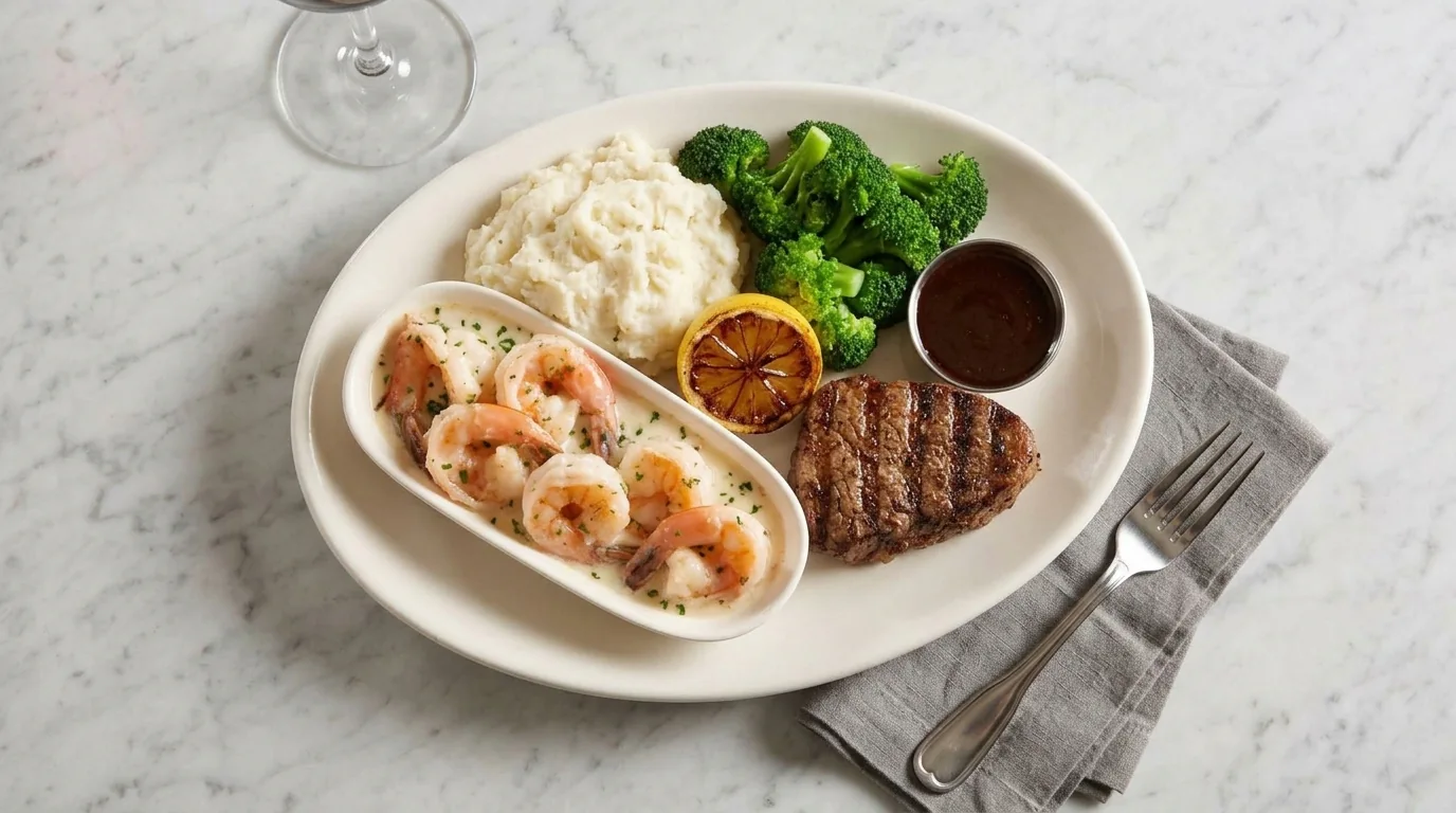 Slow-Roasted Tri-tip and Shrimp Scampi